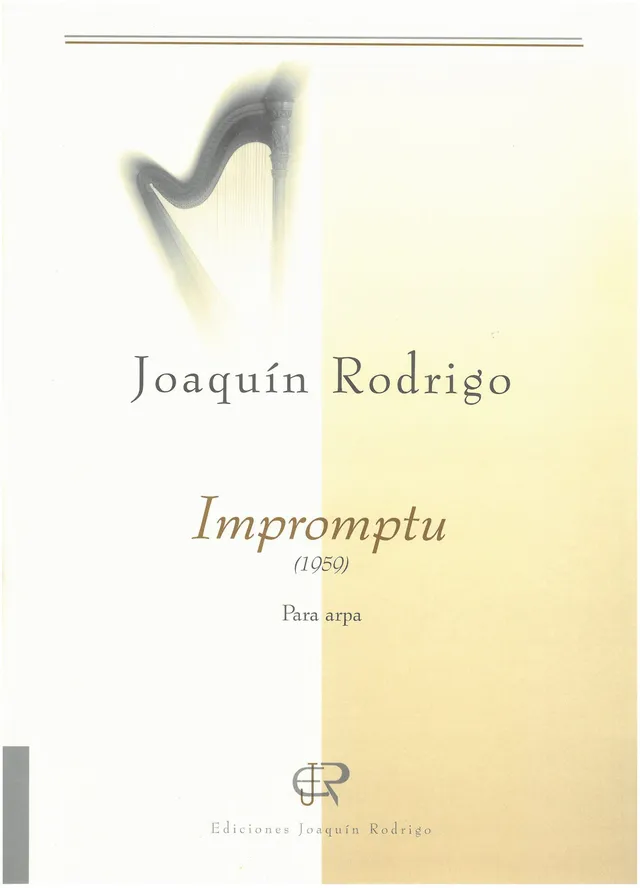 Ediciones Joaquín Rodrigo Impromptu noty pro harfu