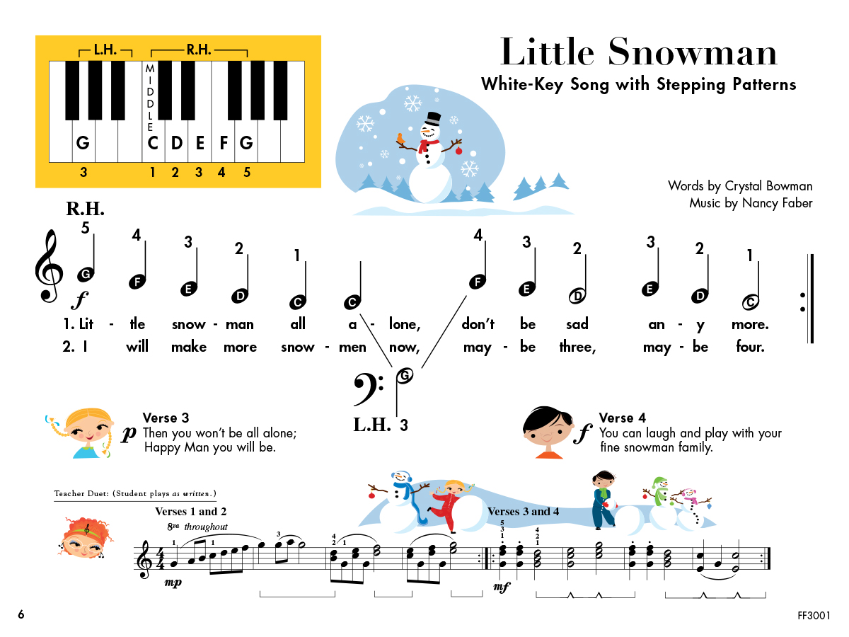 My First Piano Adventure Christmas Book A koledy pre-reading