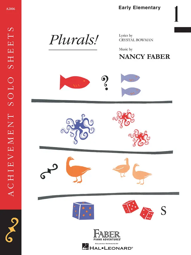 Faber Plurals! noty pro klavír pětiprstová poloha