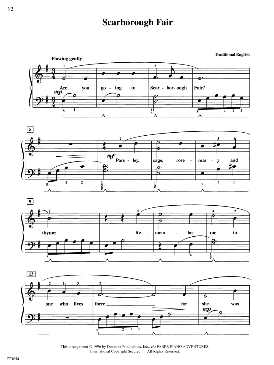 Faber Piano Adventures FunTime Piano Favorites noty level 3A–3B