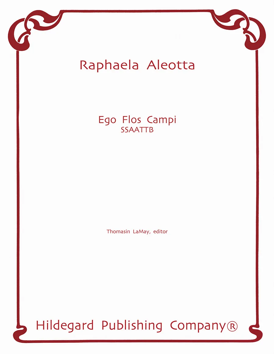 Hildegard Publishing Ego Flos Campi noty pro sbor SSAATTB