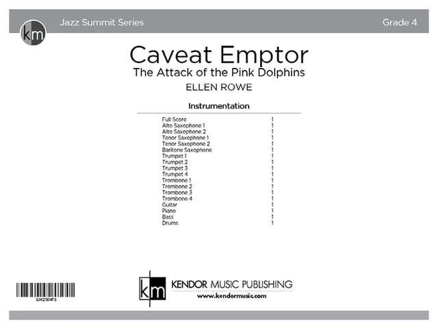 Kendor Music Caveat Emptor partitura Full Score hip-hop