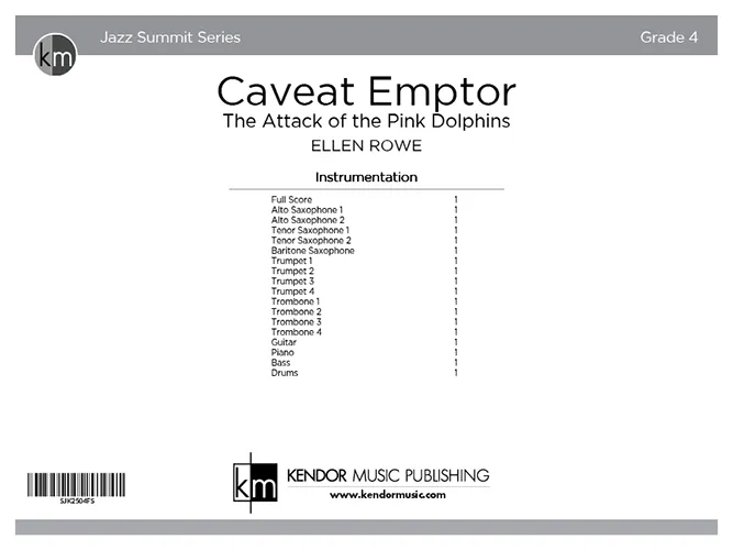Kendor Music Caveat Emptor partitura Full Score hip-hop