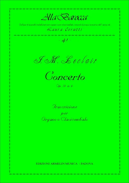Armelin Musica Concerto op. 10 n. 6 noty koncertní