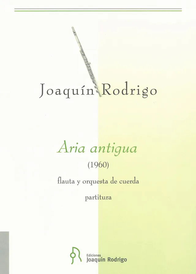 Ediciones Joaquín Rodrigo Aria antigua noty flétna orchestr