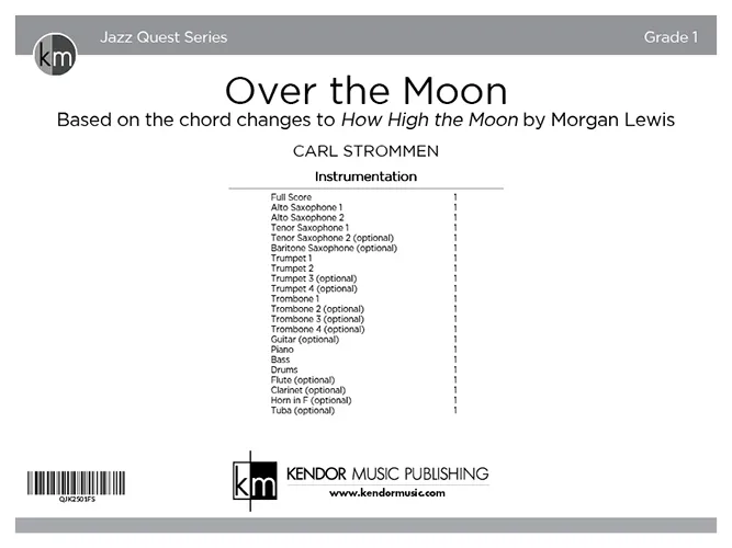 Kendor Music Over the Moon noty pro jazz band swing