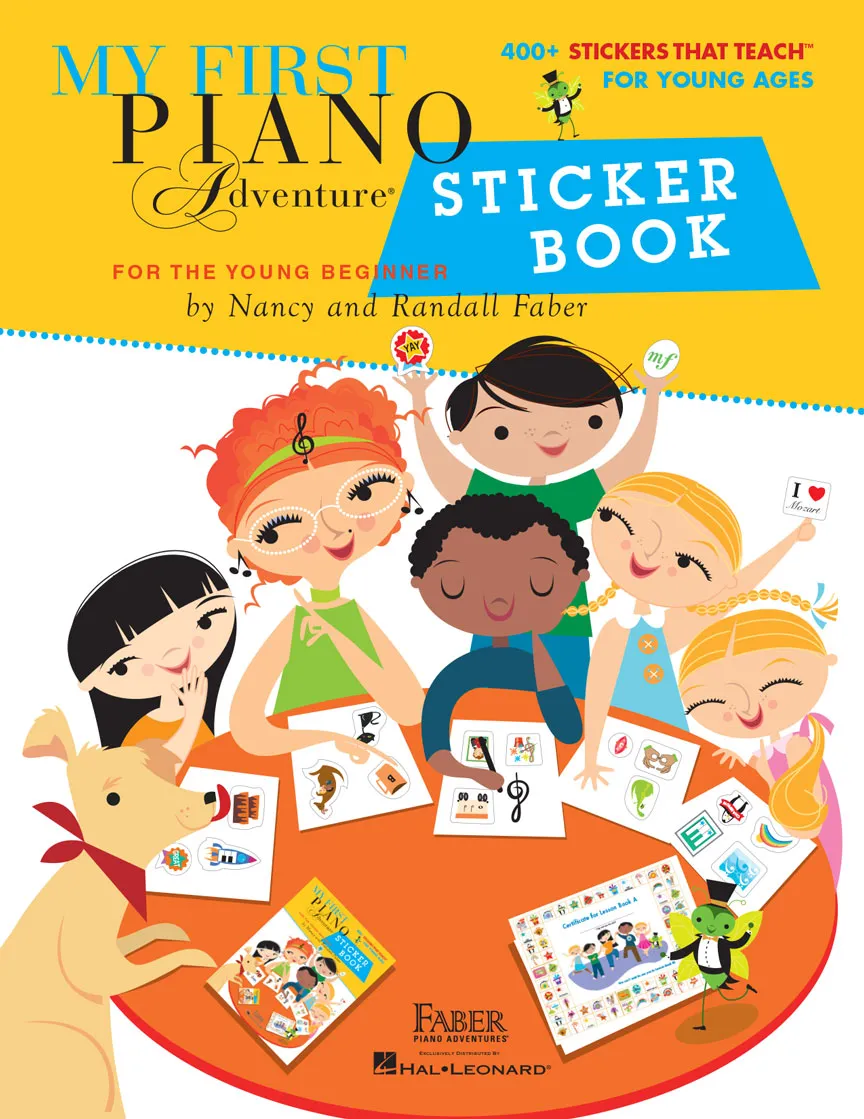 Faber My First Piano Adventure Sticker Book samolepky