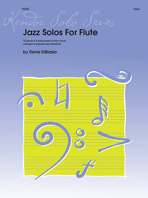 Kendor Music Jazz Solos For Flute noty pro flétnu stupeň 3–4