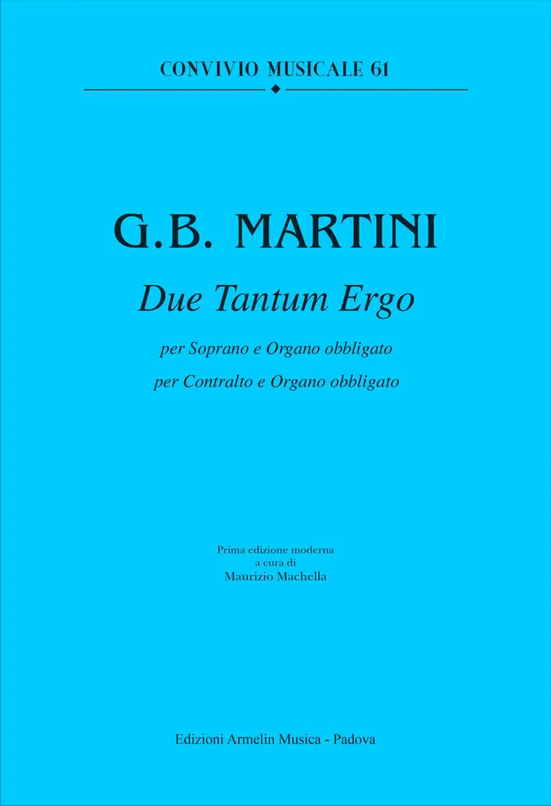 Armelin Musica Due Tantum Ergo noty pro sbor