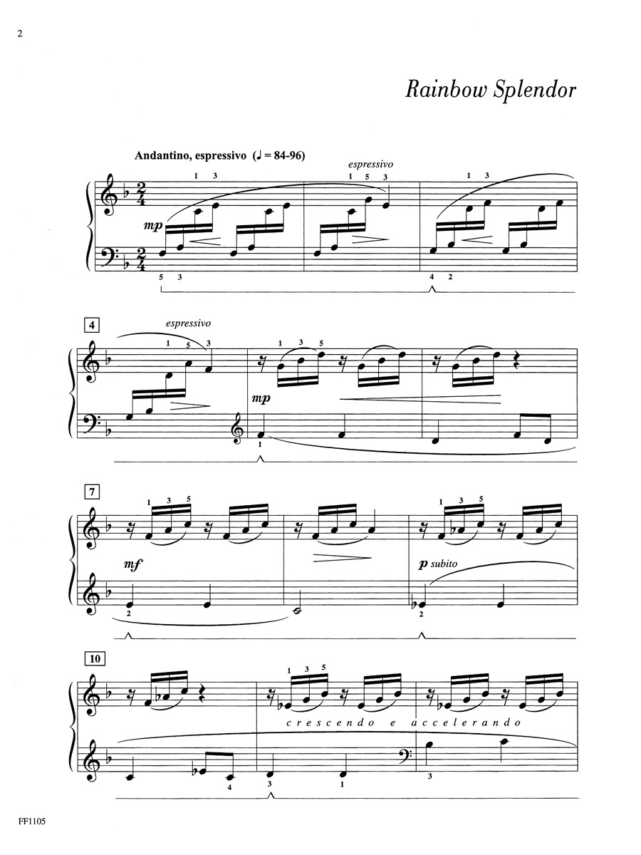 Faber Piano Adventures Once Upon a Rainbow Book 3 noty recitál