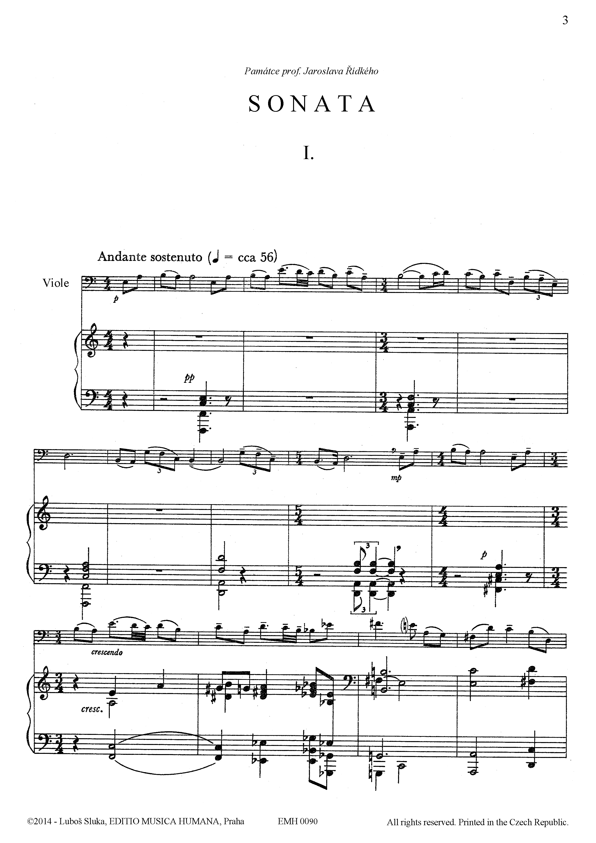 Editio Musica Humana Sonata noty pro violu a klavír 40 stran