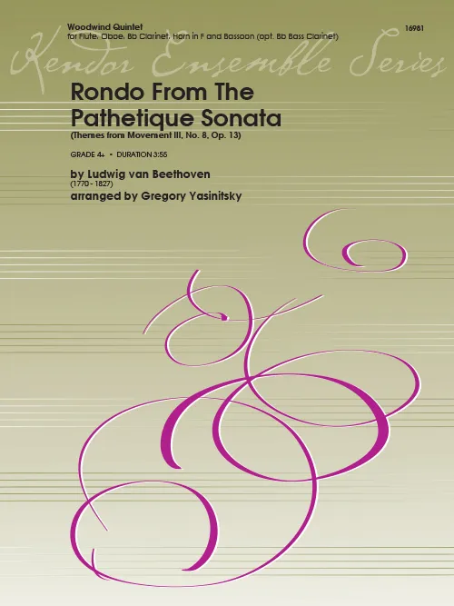 Kendor Music Rondo From The Pathetique Sonata noty kvintet