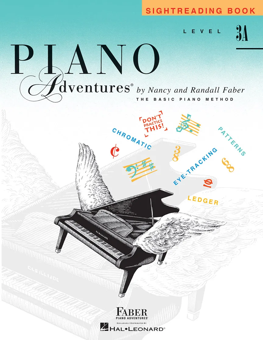 Faber Piano Adventures Level 3A Sightreading Book noty