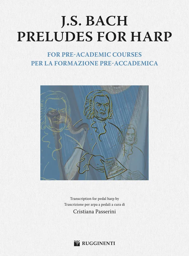 Volonte & Co J. S. Bach Preludes noty pro harfu