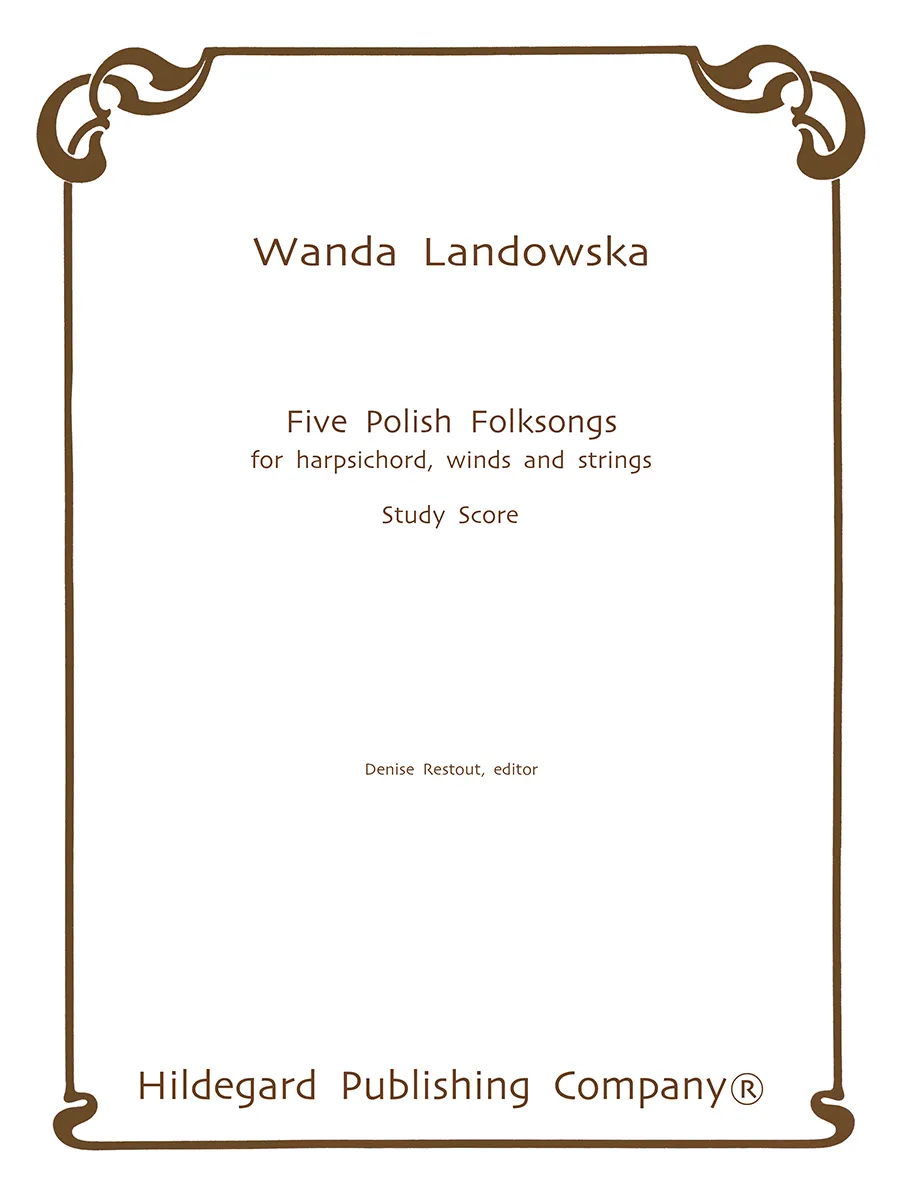 Hildegard Landowska Five Polish Folksongs noty cembalo