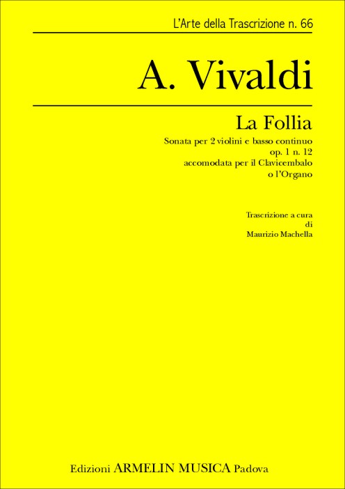 Armelin Musica La Follia noty ověřené vydání