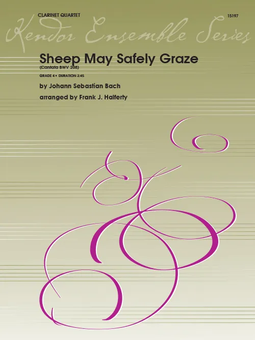 Kendor Music Sheep May Safely Graze noty pro klarinetový kvartet