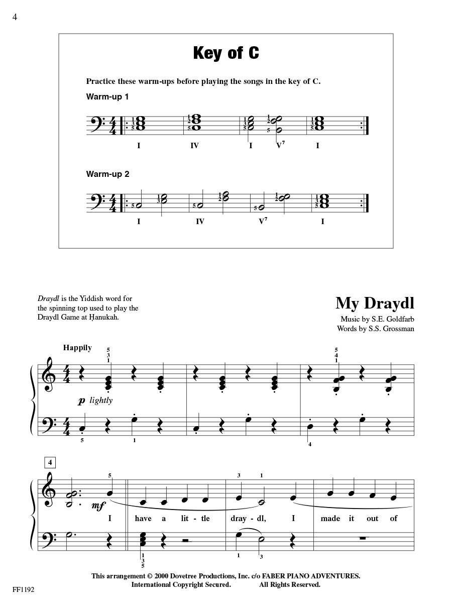 ChordTime Piano Jewish Favorites noty pro klavír 2B
