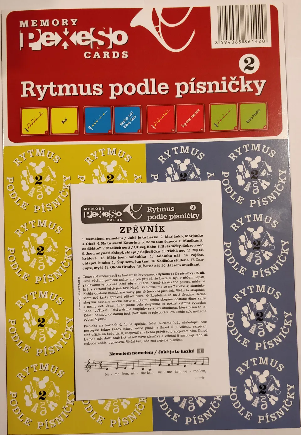 EDITIO KAREZ Pexeso Rytmus podle písničky 2 hudební hra