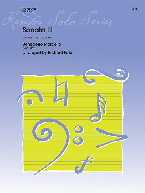 Kendor Music Sonata III noty pro trombon a klavír a moll