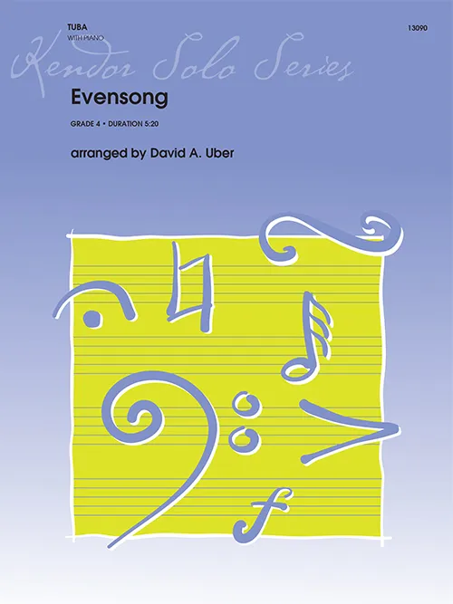 Kendor Music Evensong noty pro tubu s klavírem lyrická skladba