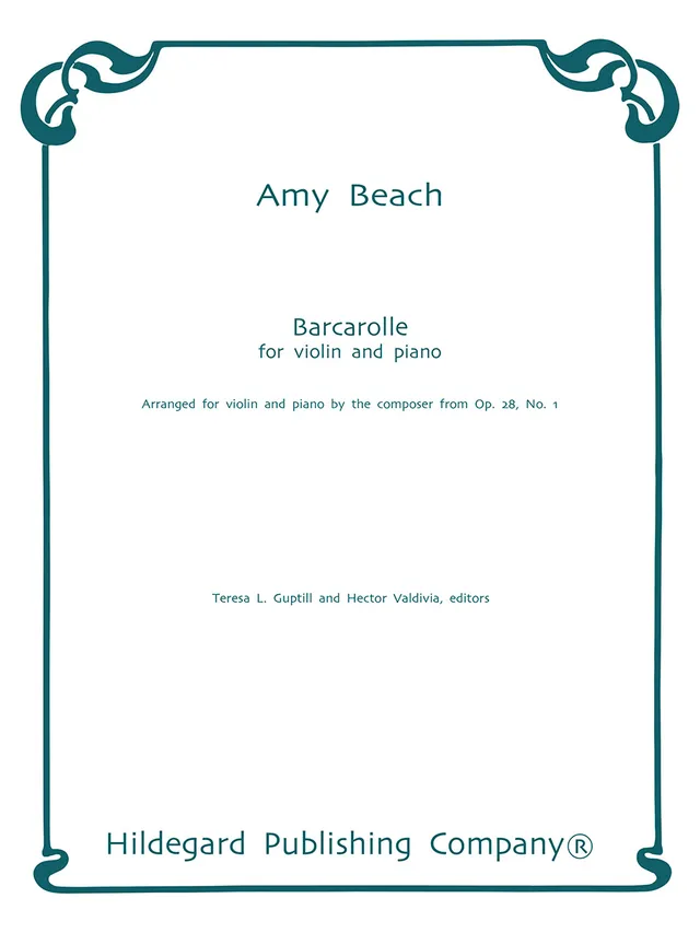 Hildegard Publishing Barcarolle Beach noty housle klavír