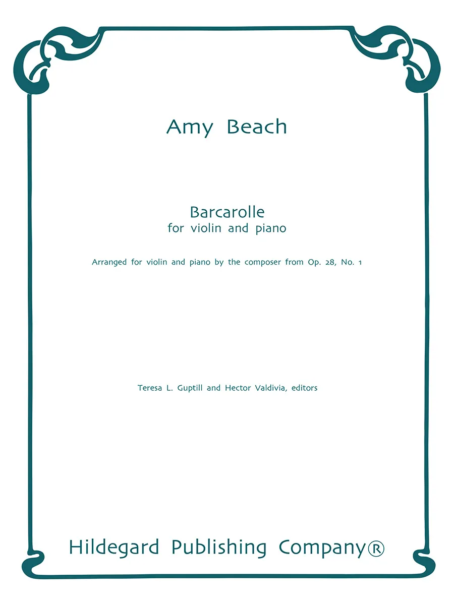 Hildegard Publishing Barcarolle Beach noty housle klavír