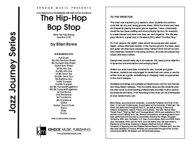 Kendor Music The Hip-Hop Bop Stop partitura pro big band