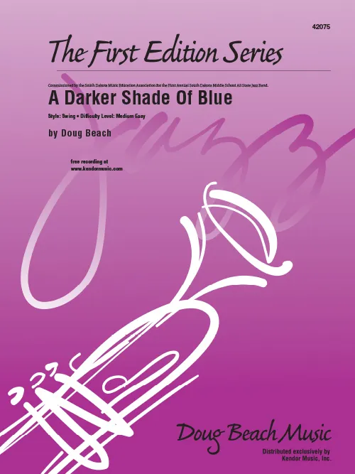 Kendor Music A Darker Shade Of Blue jazz noty