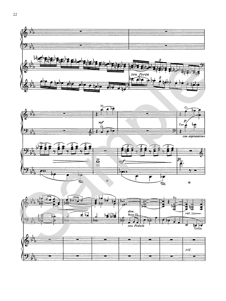 Hildegard Publishing Company Piano Concerto Op. 45 Beach noty 2 klavíry