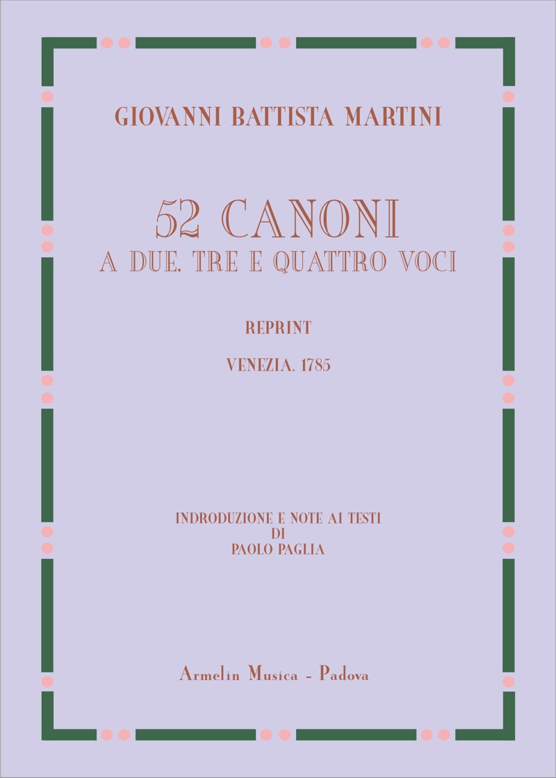 Armelin Musica 52 Canoni a 2, 3, 4 voci noty kánony
