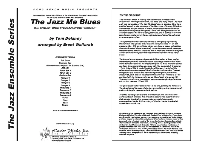 Kendor Music The Jazz Me Blues partitura swing latin
