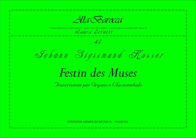 Armelin Musica Festin des Muses noty tištěné vydání