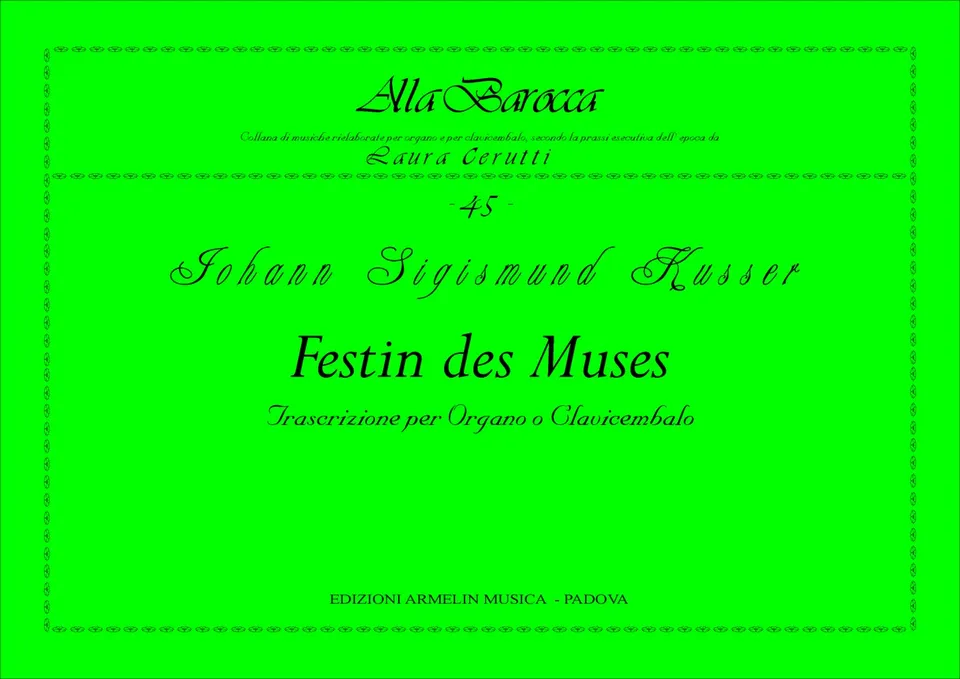 Armelin Musica Festin des Muses noty tištěné vydání