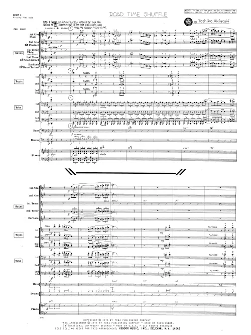 Kendor Music Road Time Shuffle partitura full score