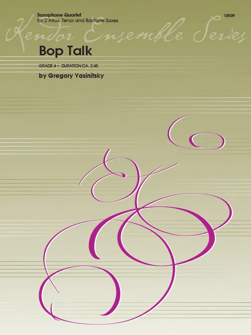 Kendor Music Bop Talk noty saxofonový kvartet