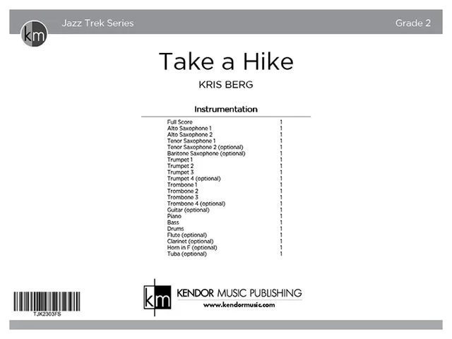 Kendor Music Take a Hike partitura pro jazz band