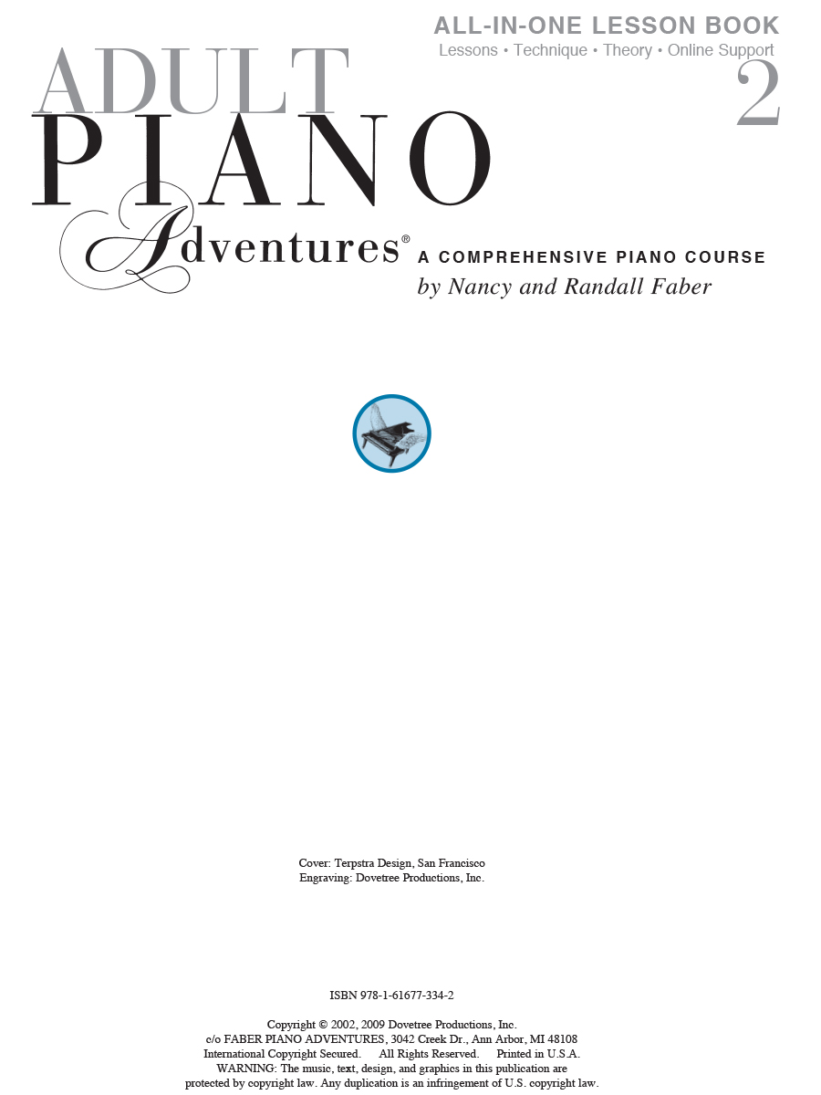 Faber Adult Piano Adventures All-in-One Book 2 škola pro dospělé