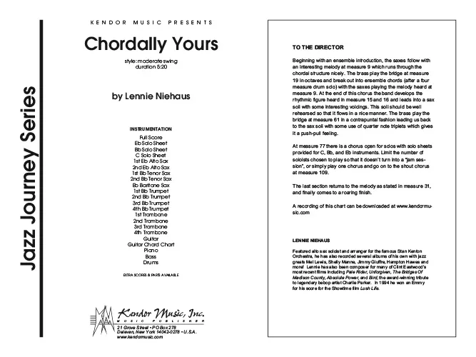 Kendor Music Chordally Yours noty pro big band swing