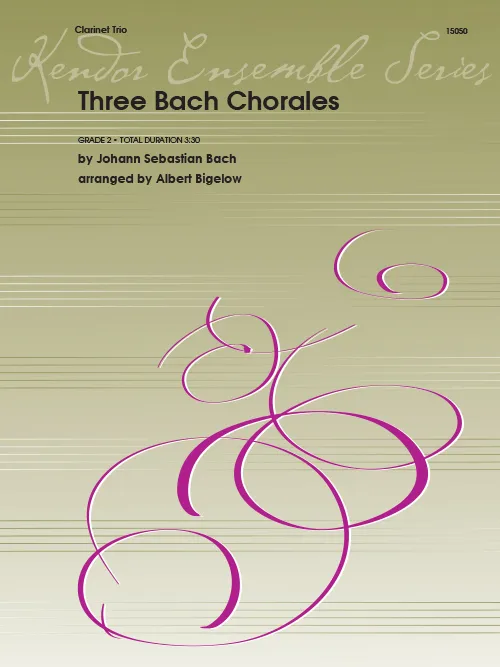 Kendor Music Three Bach Chorales noty vánoční soubor