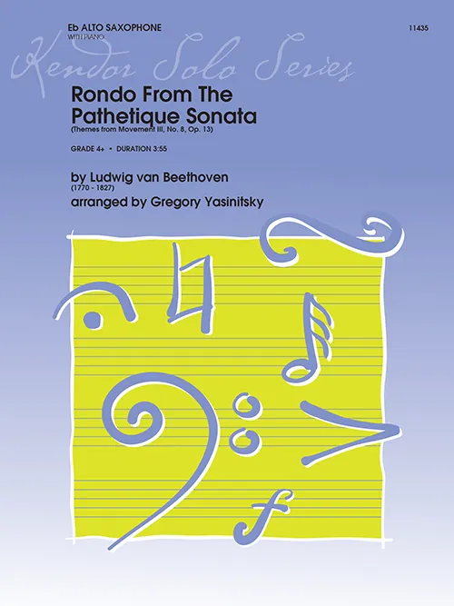 Kendor Music Rondo From The Pathetique Sonata noty alt saxofon