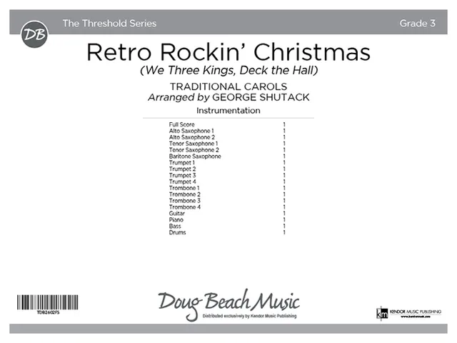Kendor Music Retro Rockin’ Christmas partitura rock
