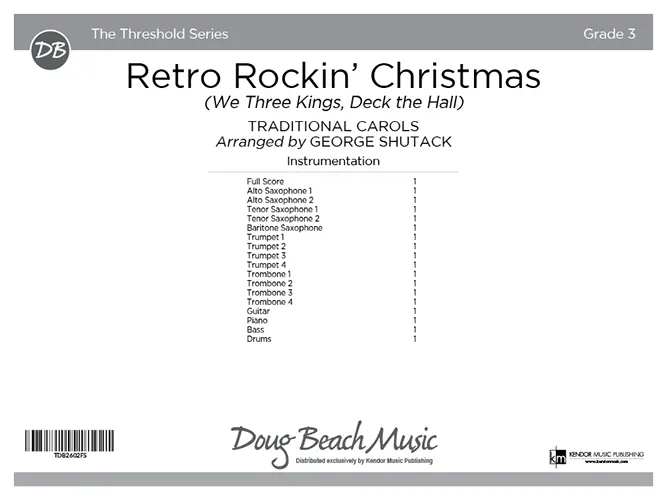 Kendor Music Retro Rockin’ Christmas partitura rock