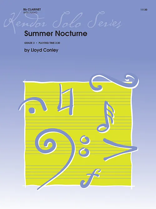 Kendor Music Summer Nocturne noty pro klarinet s klavírem