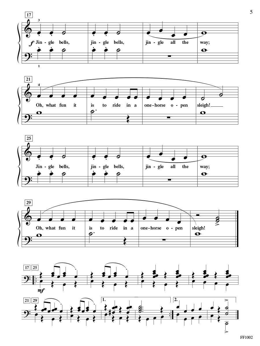 Faber PlayTime Piano Christmas noty koledy pro začátečníky