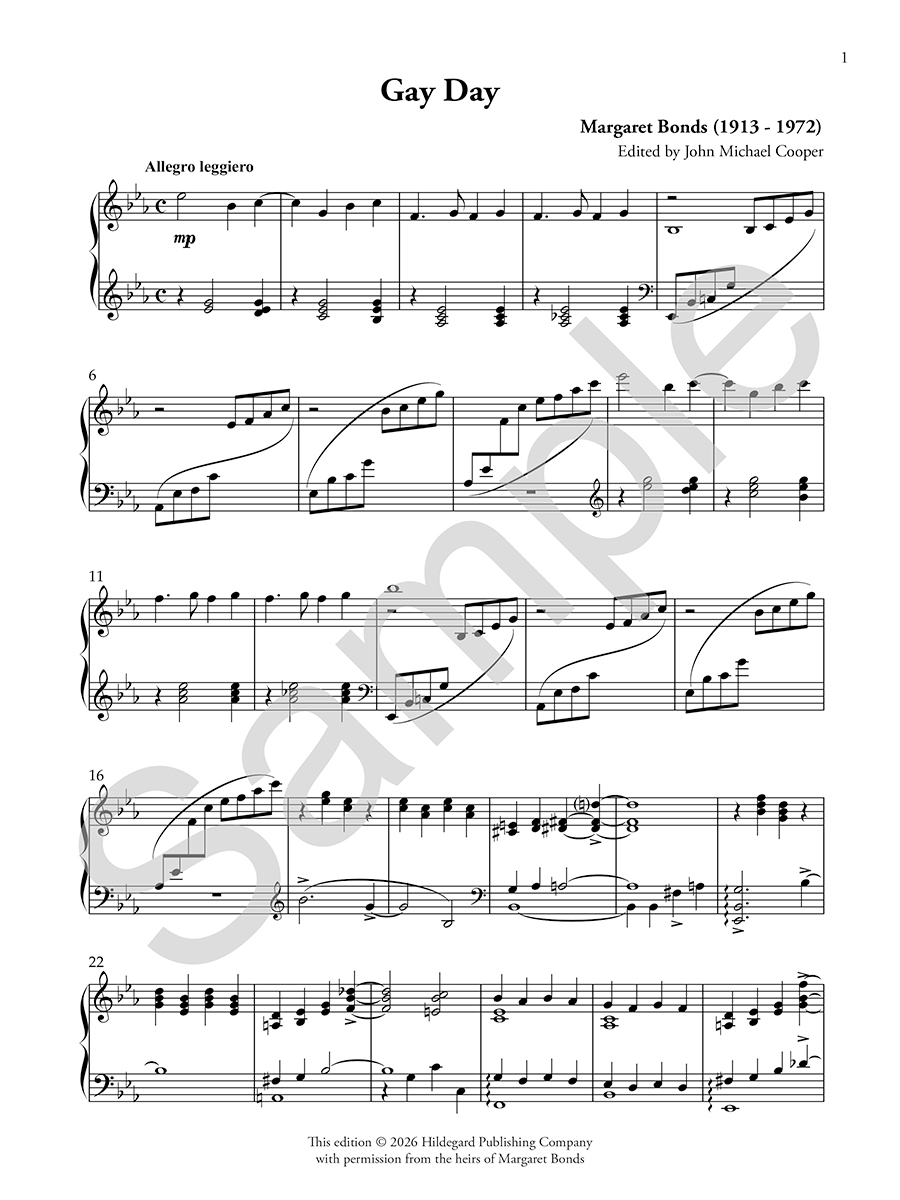 Hildegard Publishing Company Four Piano Pieces noty pro klavír Bonds