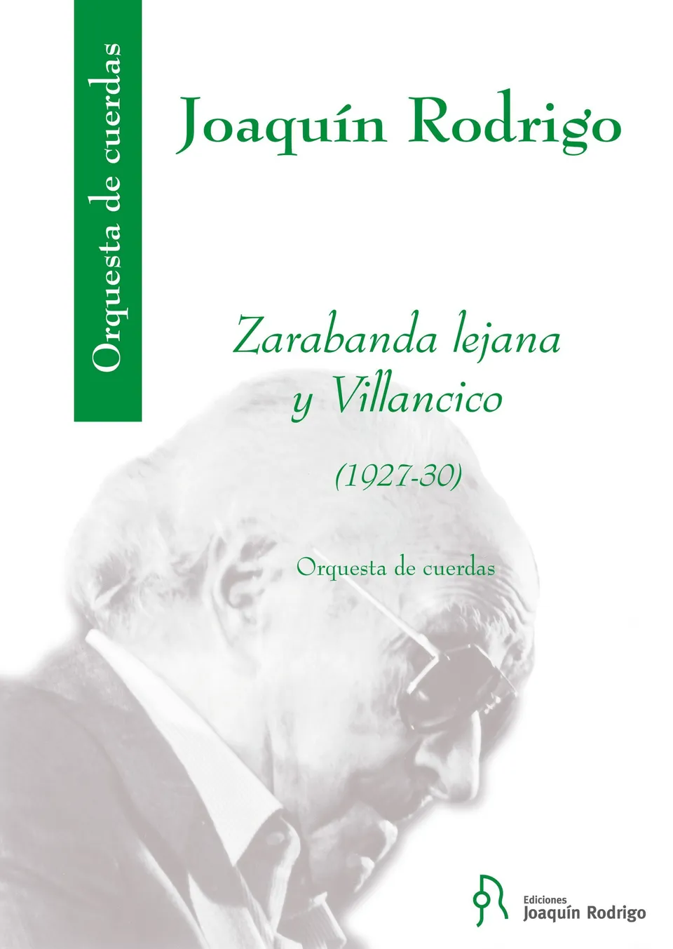 Ediciones Joaquín Rodrigo Zarabanda Villancico smyčce partitura