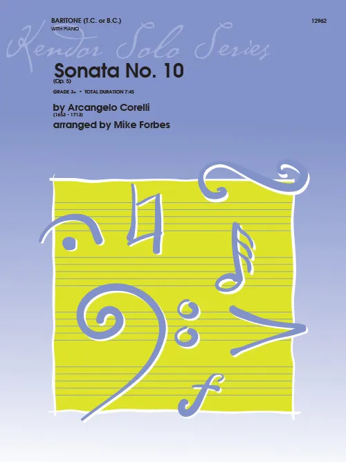 Kendor Sonata No. 10 noty pro baryton s klavírem