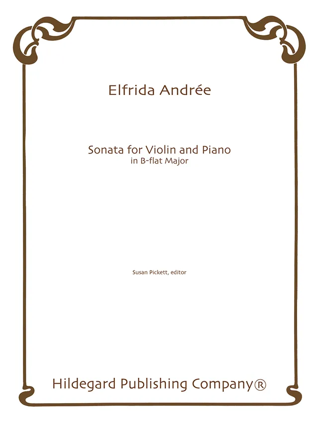 Hildegard Publishing Company Sonata in B Flat Andrée noty housle klavír
