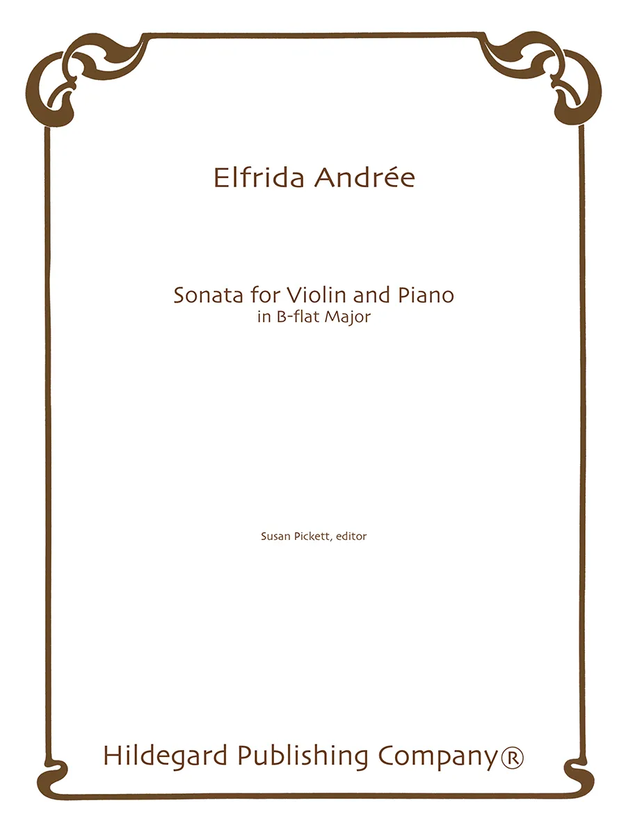 Hildegard Publishing Company Sonata in B Flat Andrée noty housle klavír